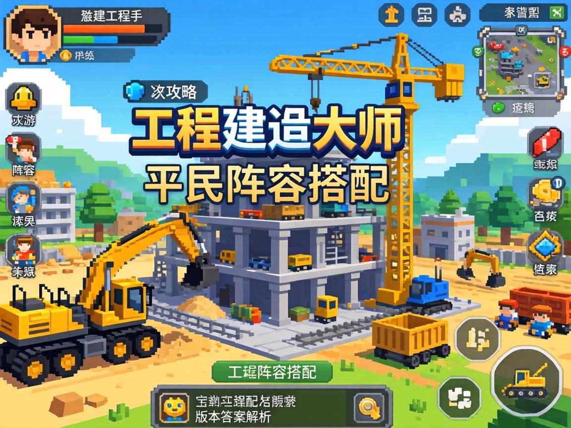 模拟工程手游工程建造大师全攻略,平民阵容搭配与版本答案解析