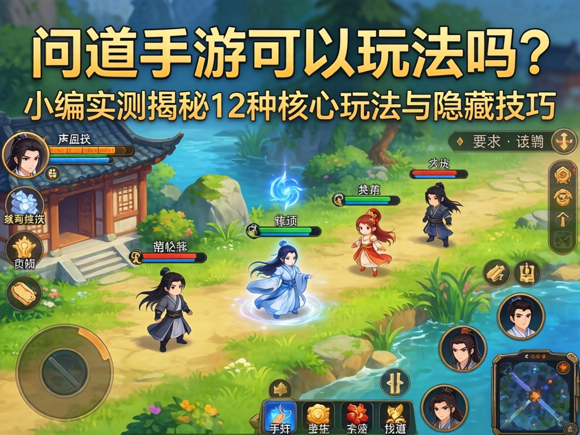 问道手游可以玩法吗?小编实测揭秘12种核心玩法与隐藏技巧