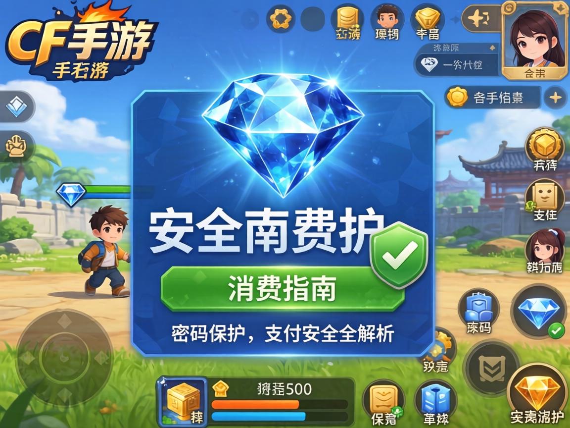 CF手游钻石消费安全指南，密码保护与支付安全全解析