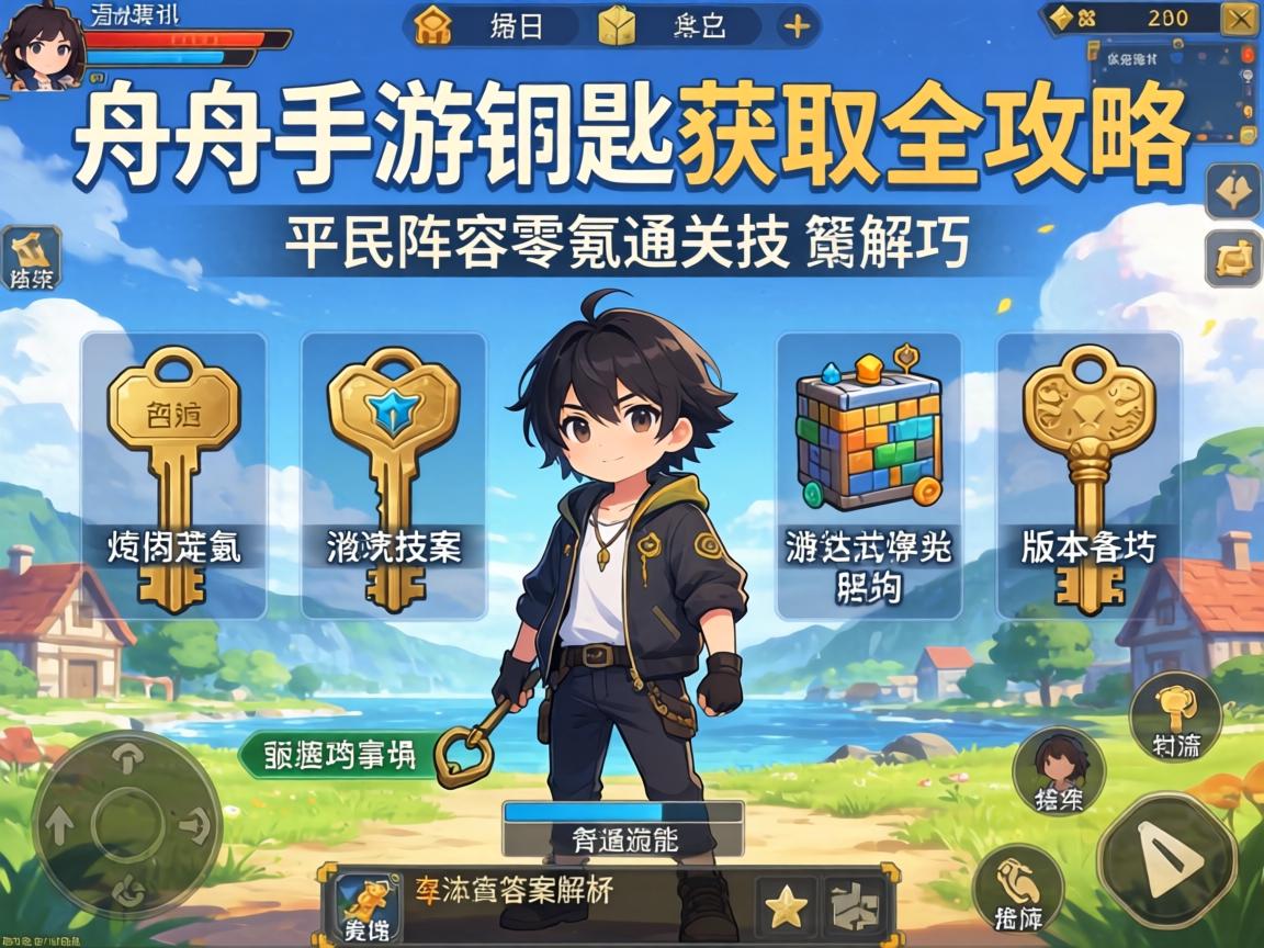 方舟手游钥匙获取全攻略,平民阵容零氪通关技巧与版本答案解析