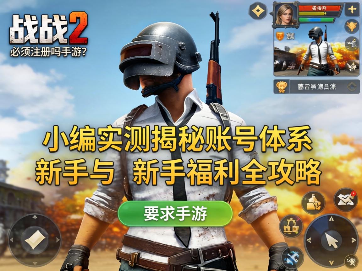 战区2必须注册吗手游？小编实测揭秘账号体系与新手福利全攻略