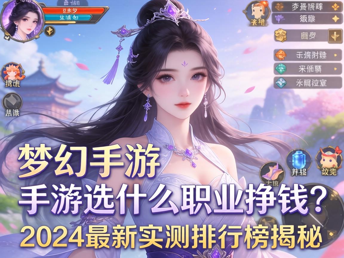 梦幻手游选什么职业挣钱?2024最新实测排行榜揭秘