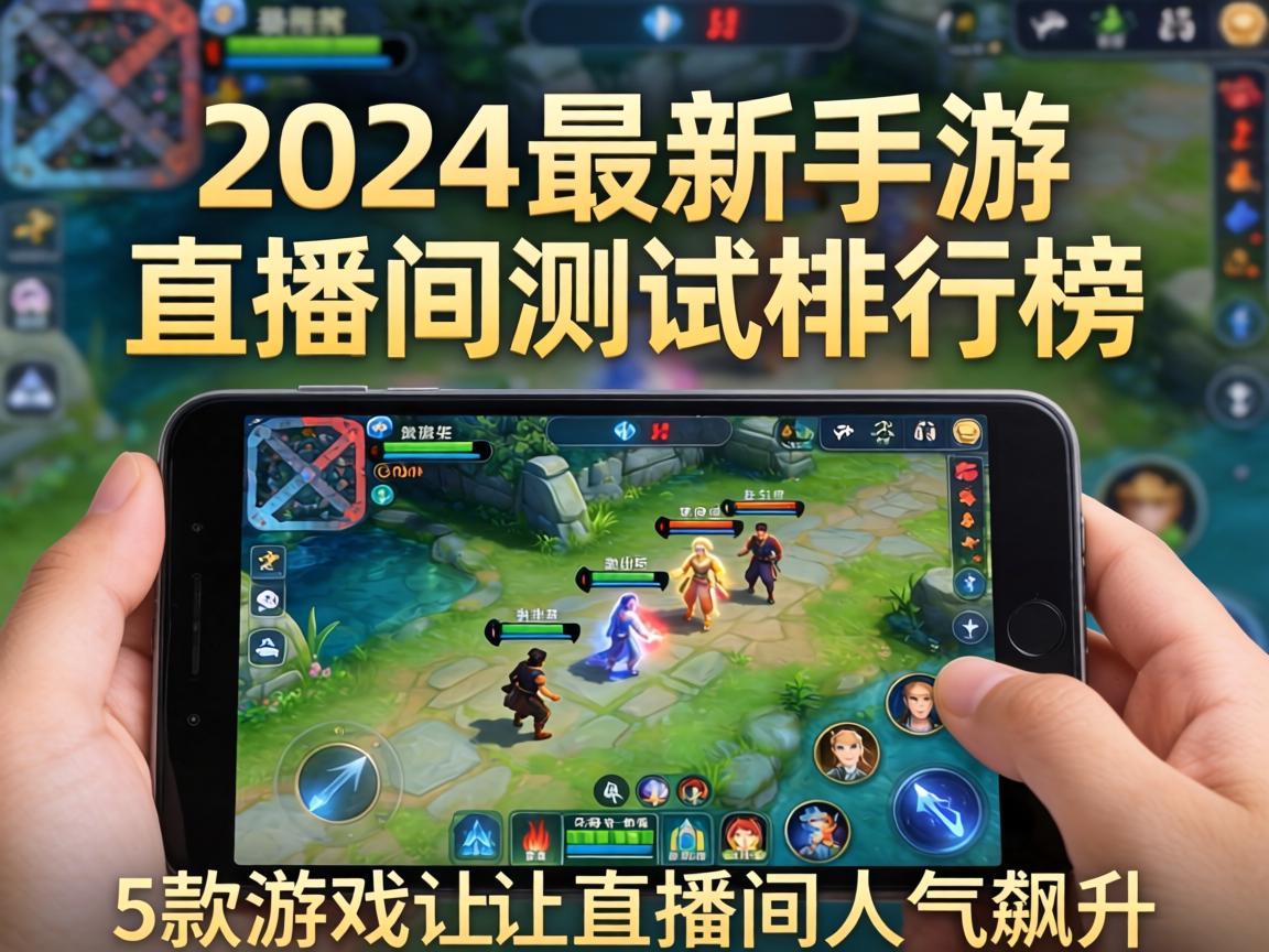2024最新手游直播实测排行榜，这5款游戏让直播间人气飙升