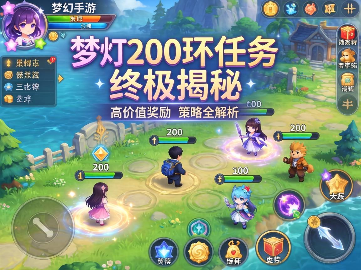 梦幻手游200环任务终极揭秘，高价值奖励与策略全解析