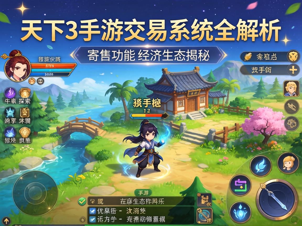 天下3手游交易系统全解析，寄售功能深度探索与经济生态揭秘