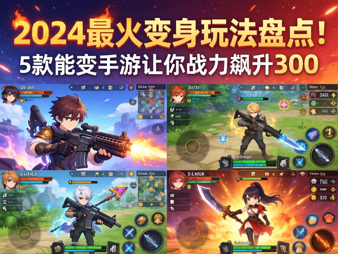 2024最火变身玩法盘点!这5款能变身武器的手游让你战力飙升300%