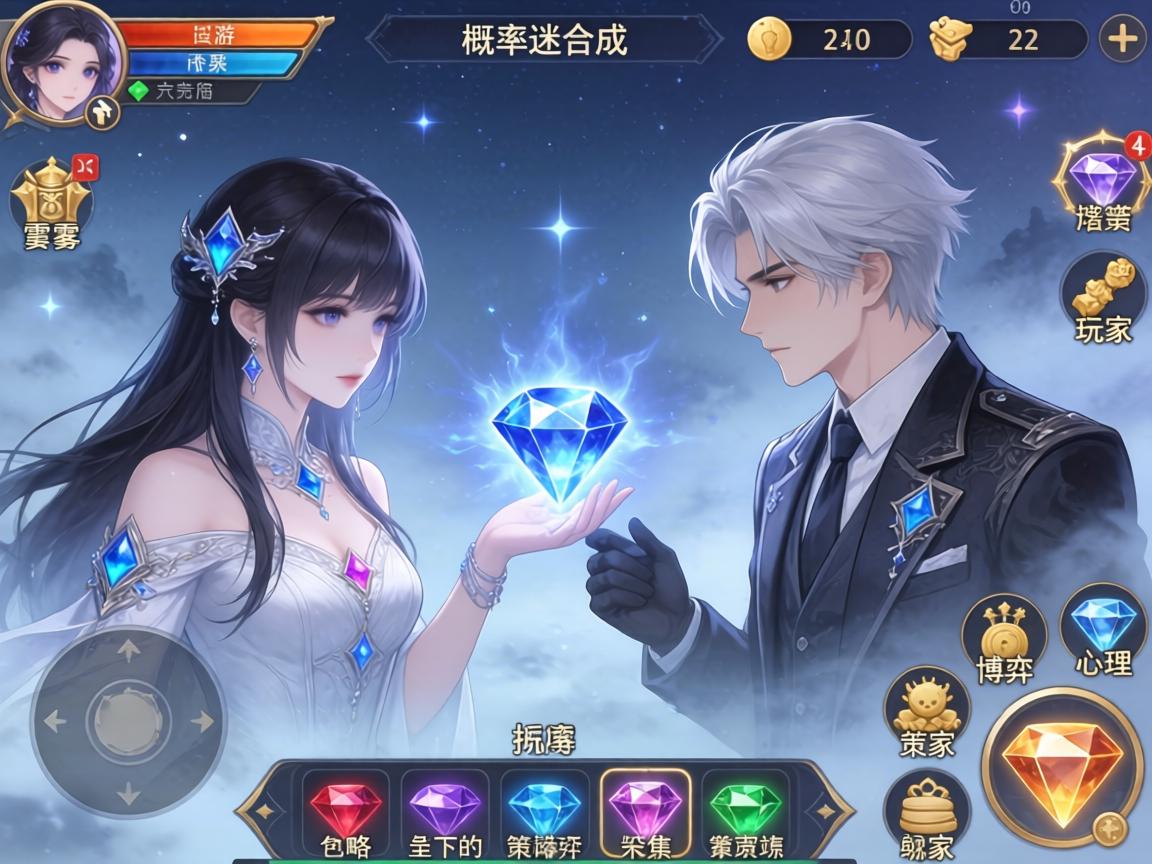 手游宝石合成，概率迷雾下的策略博弈与玩家心理战