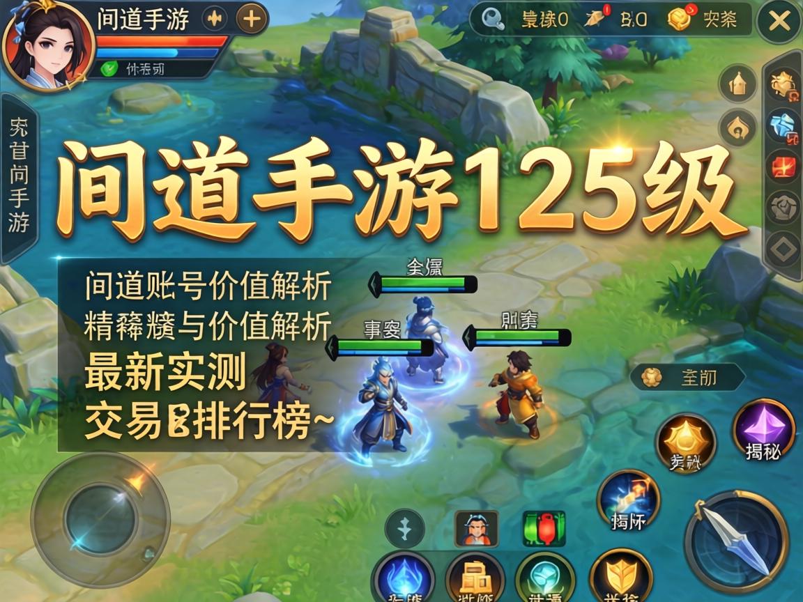 问道手游125级账号价值解析,最新实测与交易排行榜数据揭秘