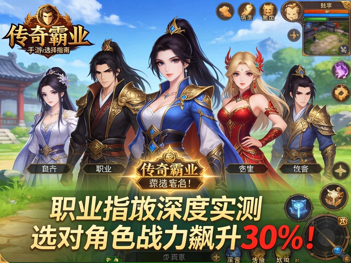 传奇霸业手游职业选择指南,三大职业深度实测,选对角色战力飙升30%!