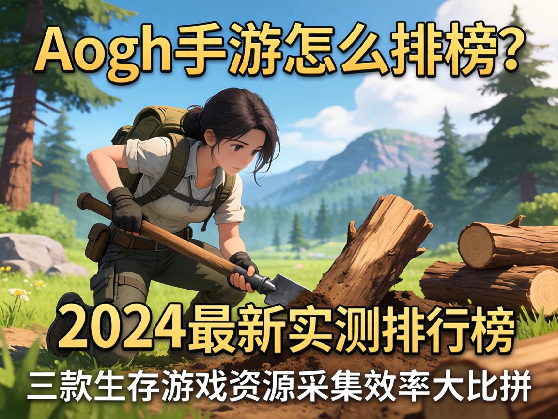 方舟手游怎么挖木头?2024最新实测排行榜,这三款生存游戏资源采集效率大比拼
