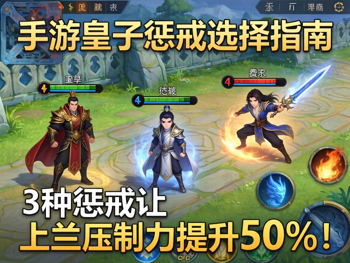 手游皇子惩戒选择指南，这3种惩戒让上单压制力提升50%！