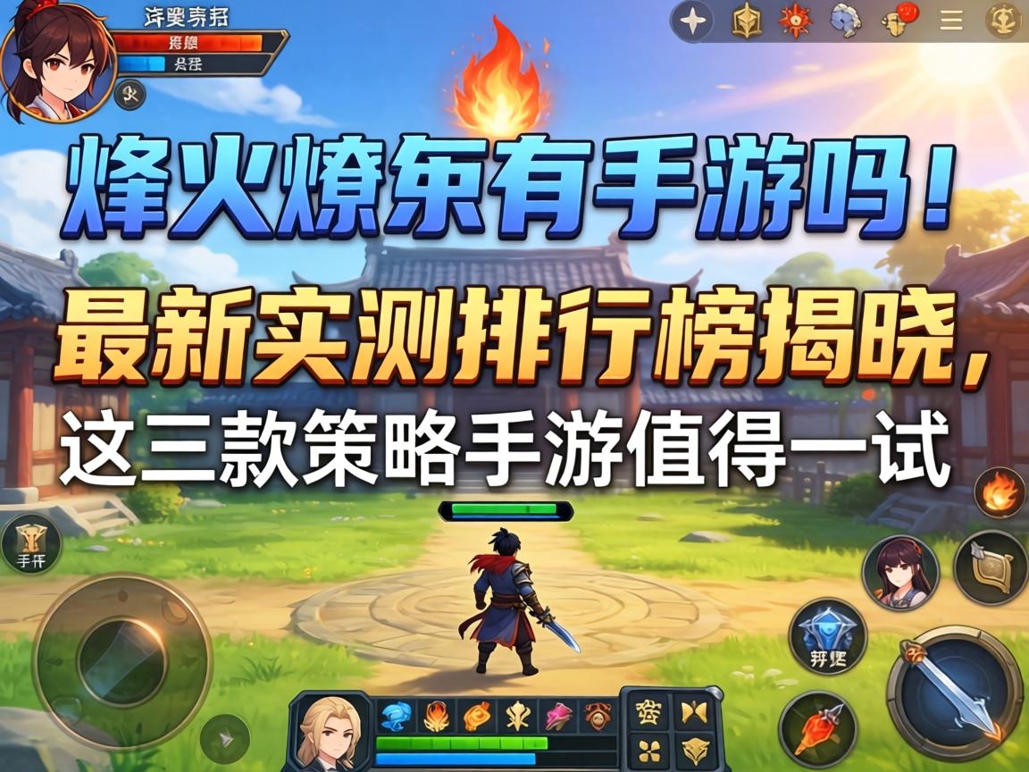 烽火燎原有手游吗？最新实测排行榜揭晓，这三款策略手游值得一试
