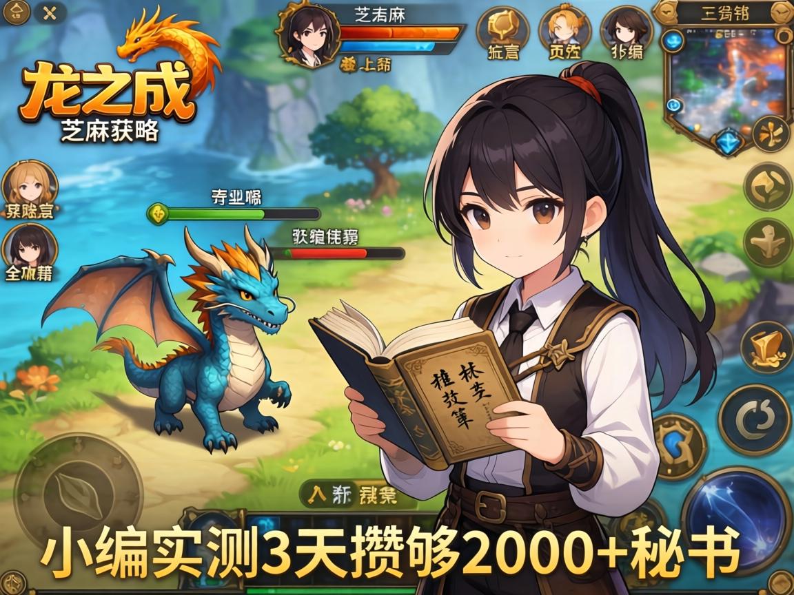 龙之谷手游芝麻获取全攻略,小编实测3天攒够2000+的秘籍