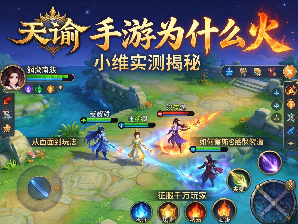 天谕手游为什么火?小编实测揭秘,从画面到玩法如何征服千万玩家