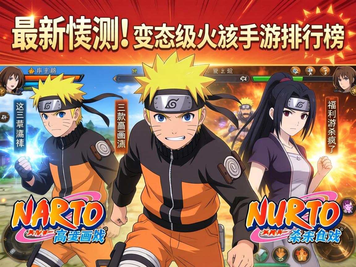 最新实测!变态级火影手游排行榜,这三款高画质高福利游戏杀疯了