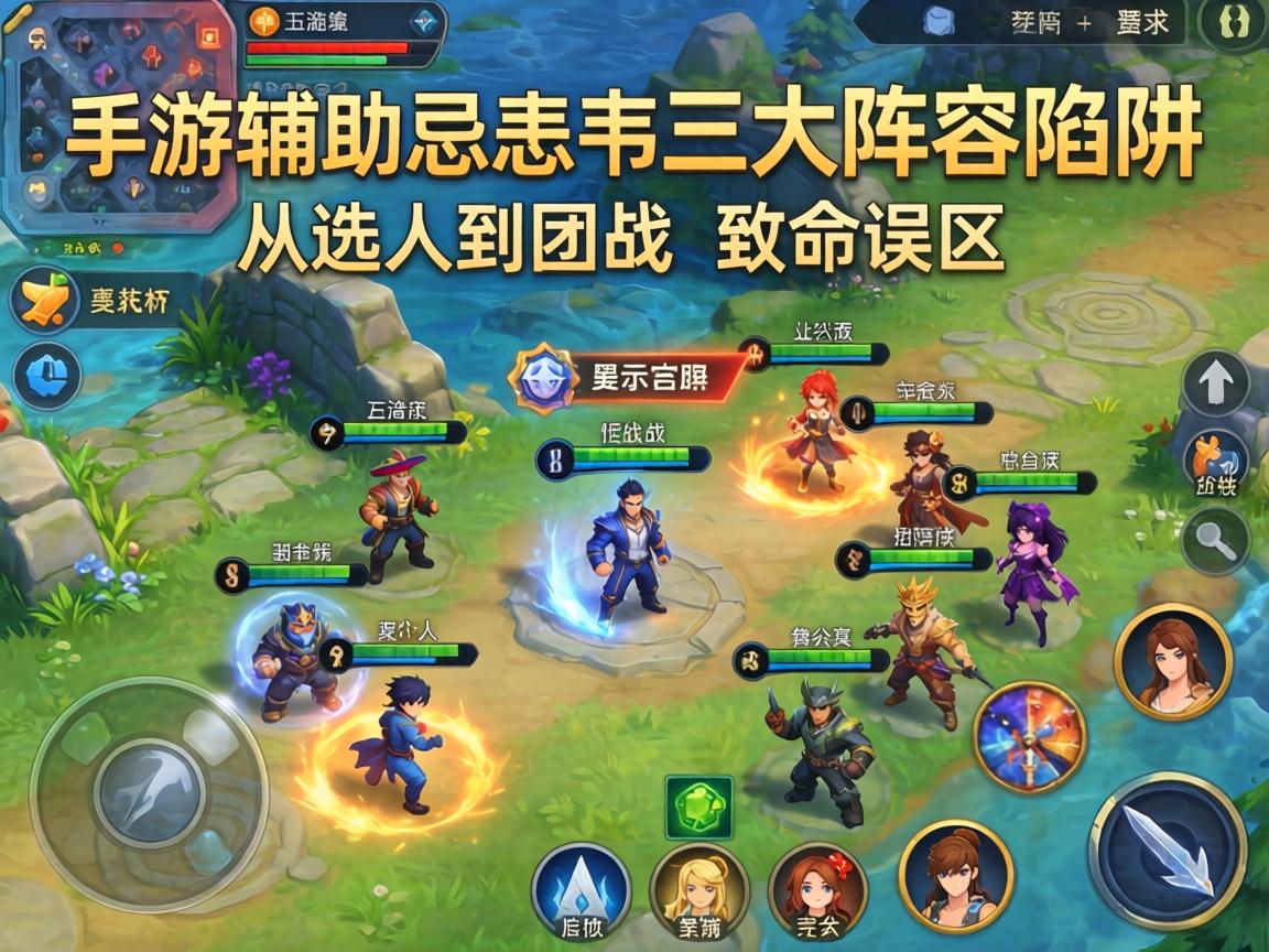 手游辅助最忌讳的三大阵容陷阱,从选人到团战的致命误区