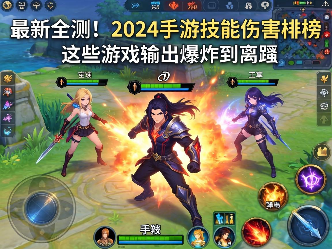 最新实测！2024手游技能伤害排行榜，这些游戏输出爆炸到离谱
