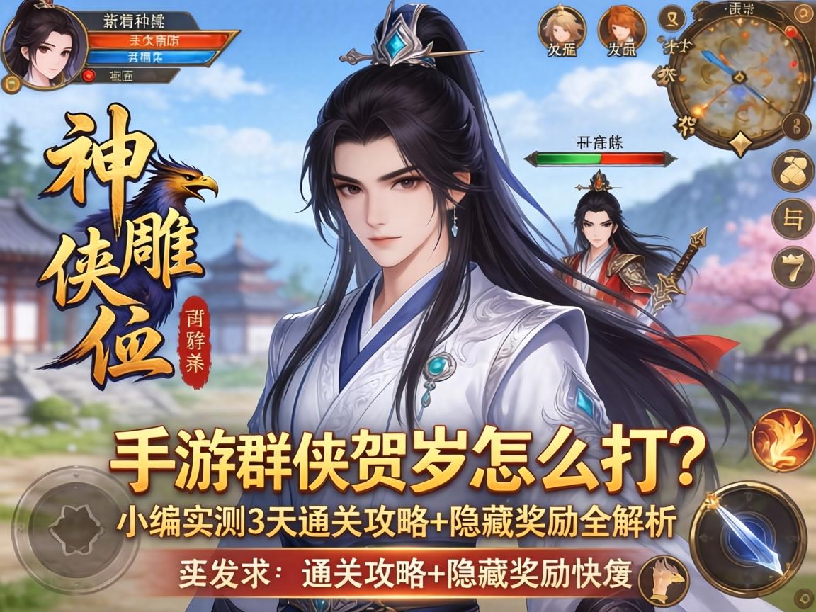 神雕侠侣手游群侠贺岁怎么打？小编实测3天通关攻略+隐藏奖励全解析