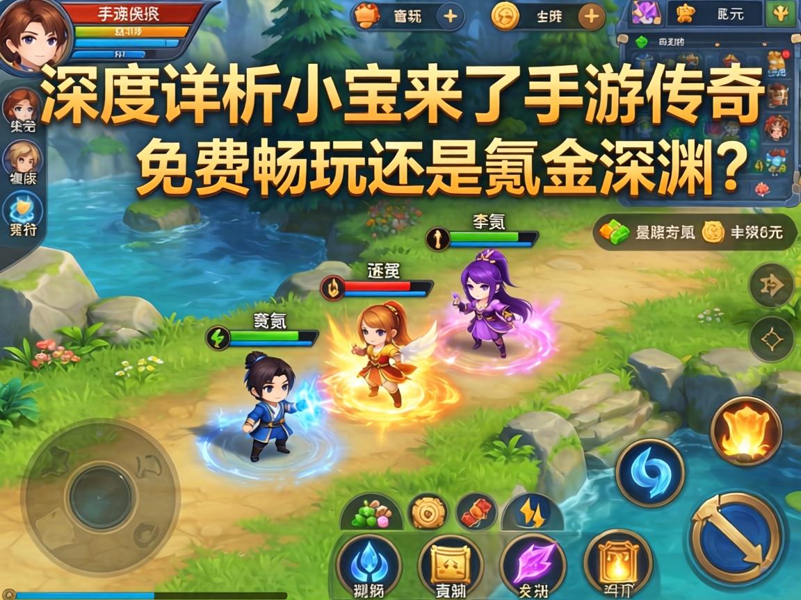 深度解析小宝来了手游传奇，免费畅玩还是氪金深渊？