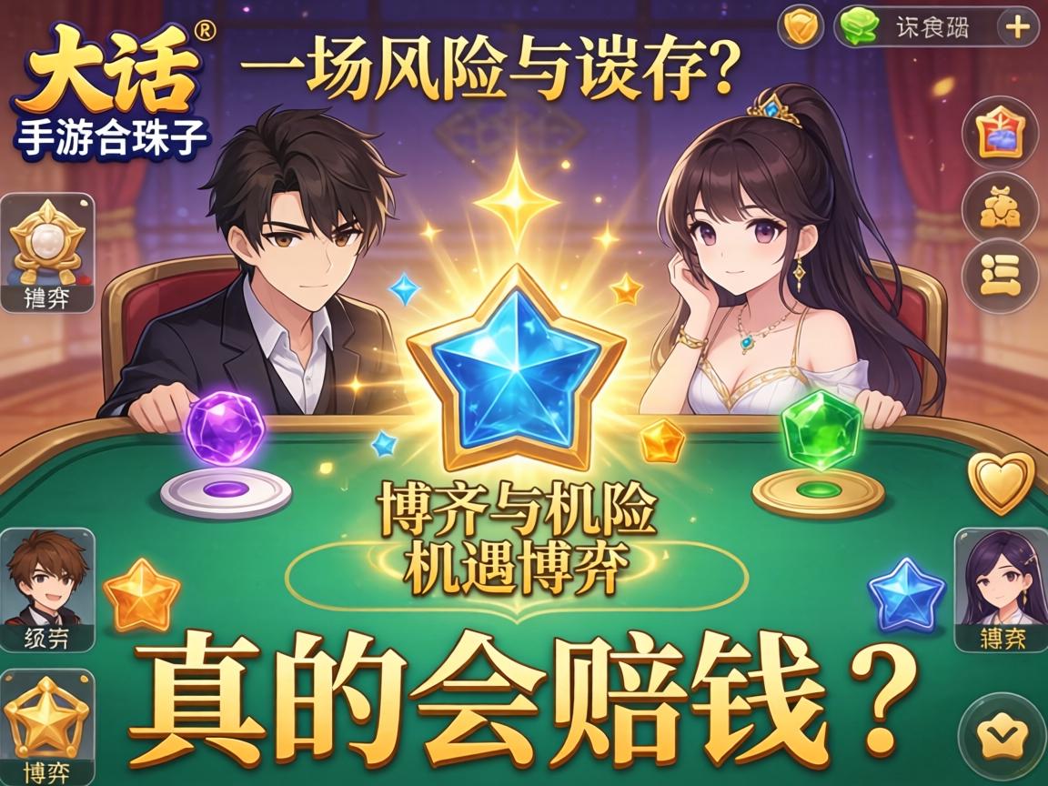 大话手游合珠子，一场风险与机遇并存的博弈，真的会赔钱吗？