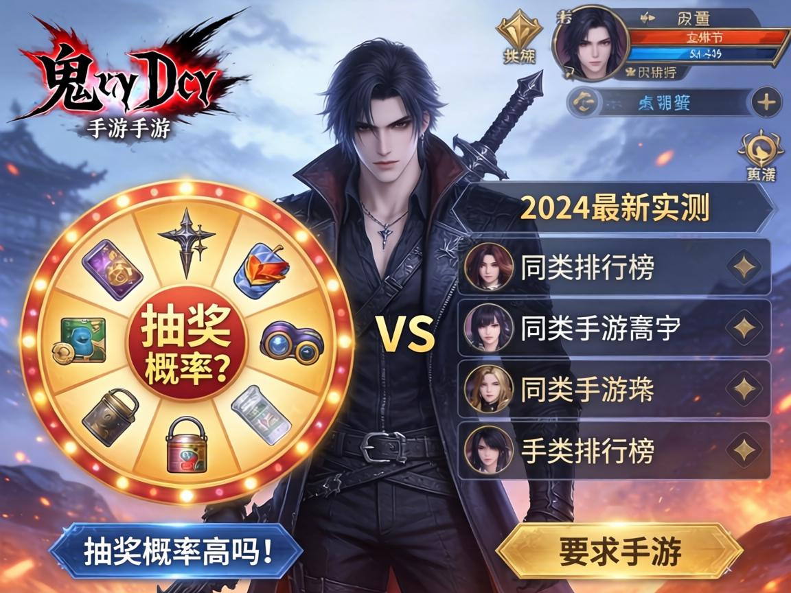 鬼泣手游抽奖概率高吗？2024最新实测与同类手游排行榜对比