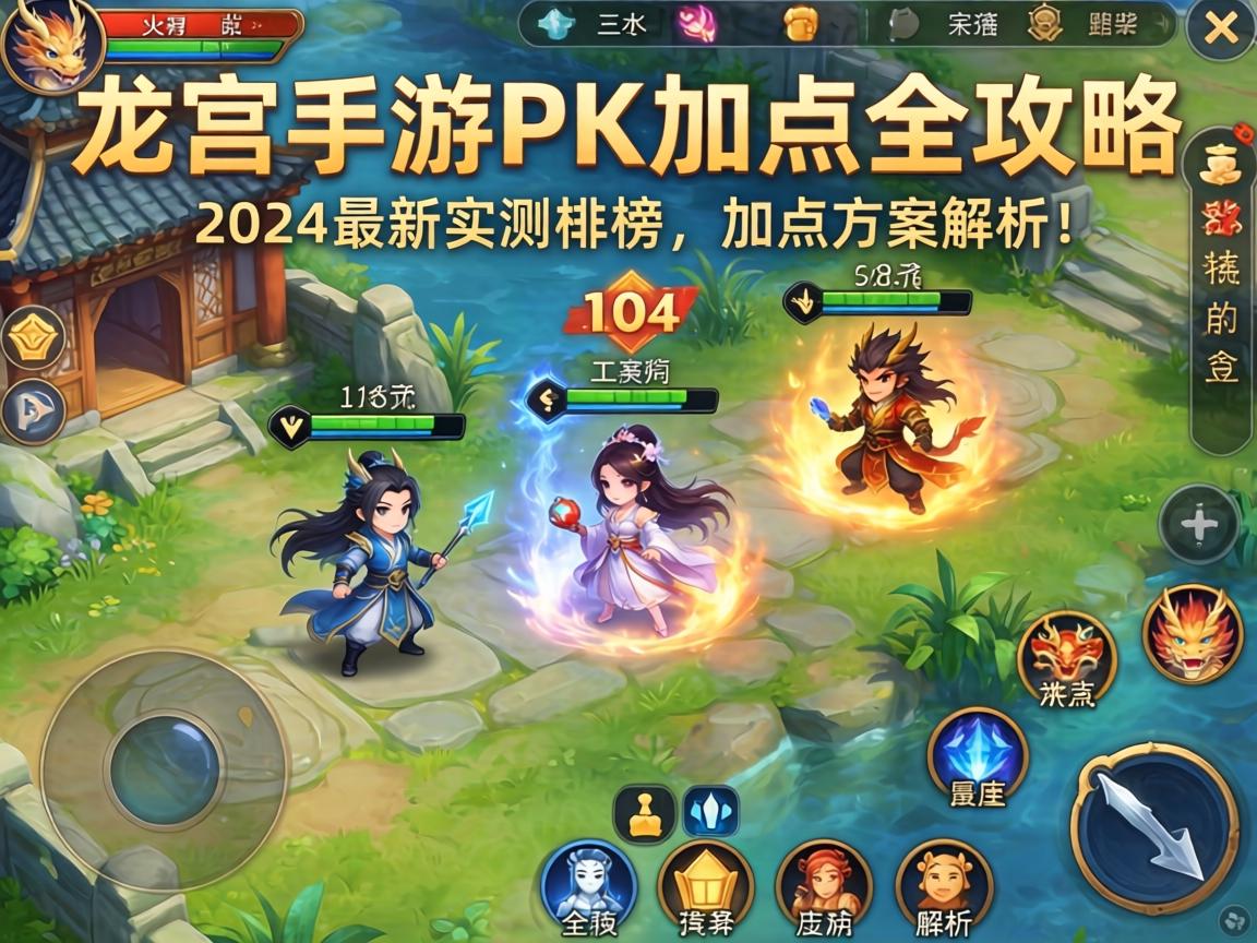 龙宫手游PK加点全攻略，2024最新实测排行榜与加点方案解析