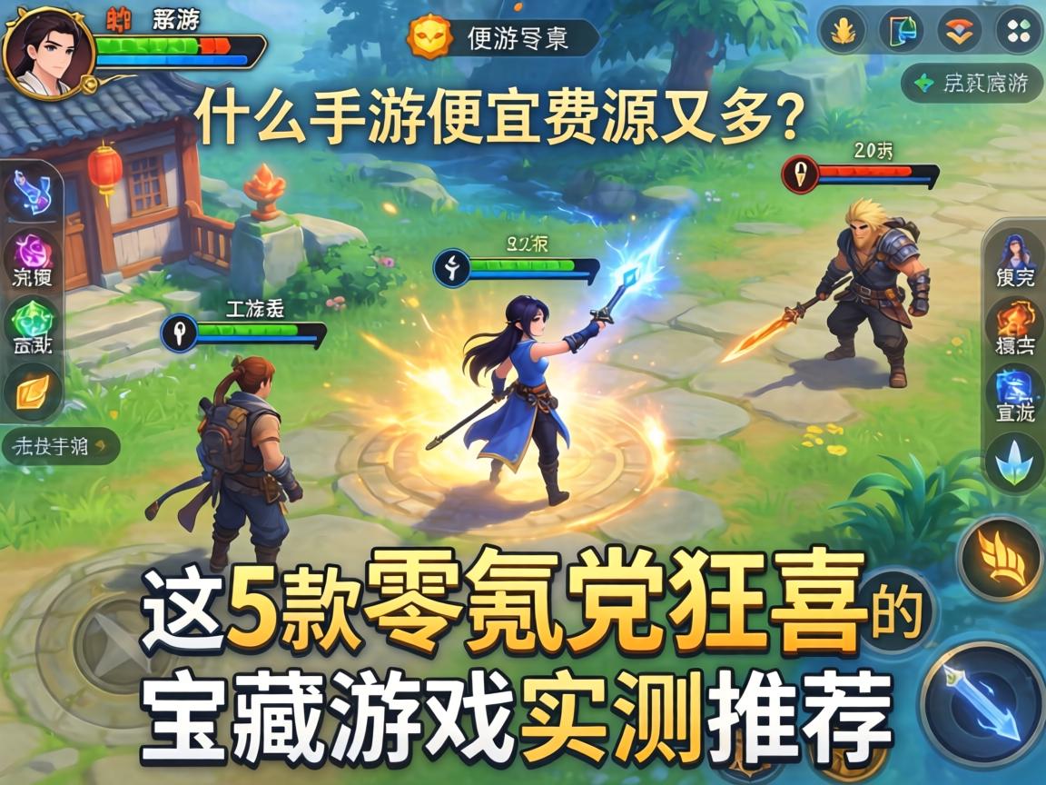 什么手游便宜资源又多？这5款零氪党狂喜的宝藏游戏实测推荐