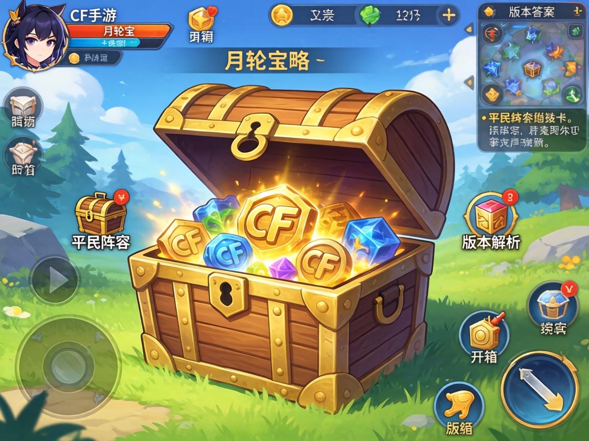 CF手游月轮宝箱全攻略，平民阵容开箱技巧与版本答案解析