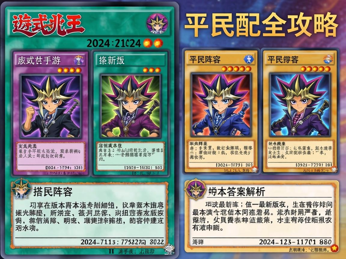 游戏王手游卡组搭配全攻略，平民阵容与版本答案解析（2024最新版）