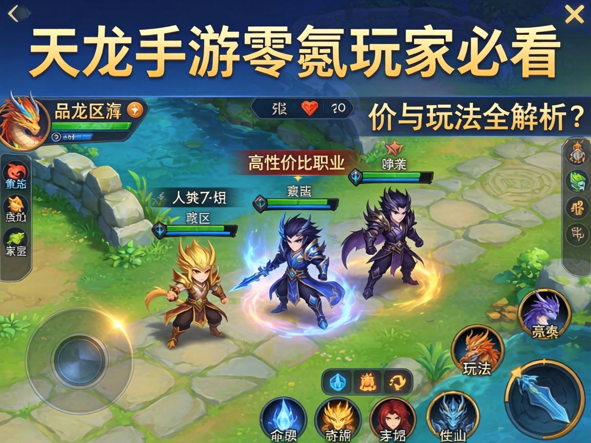 天龙手游零氪玩家必看，高性价比职业与玩法全解析