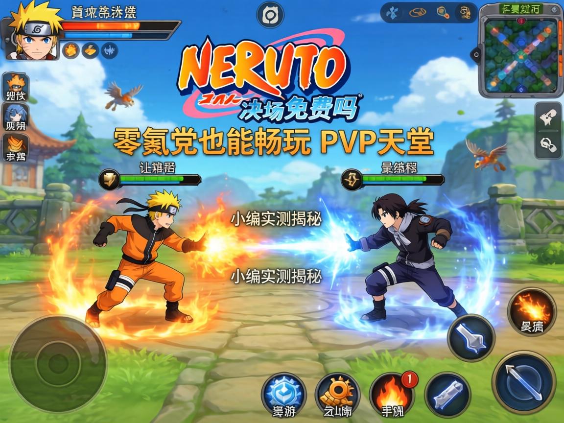 火影手游决斗场免费吗？小编实测揭秘，零氪党也能畅玩的PVP天堂