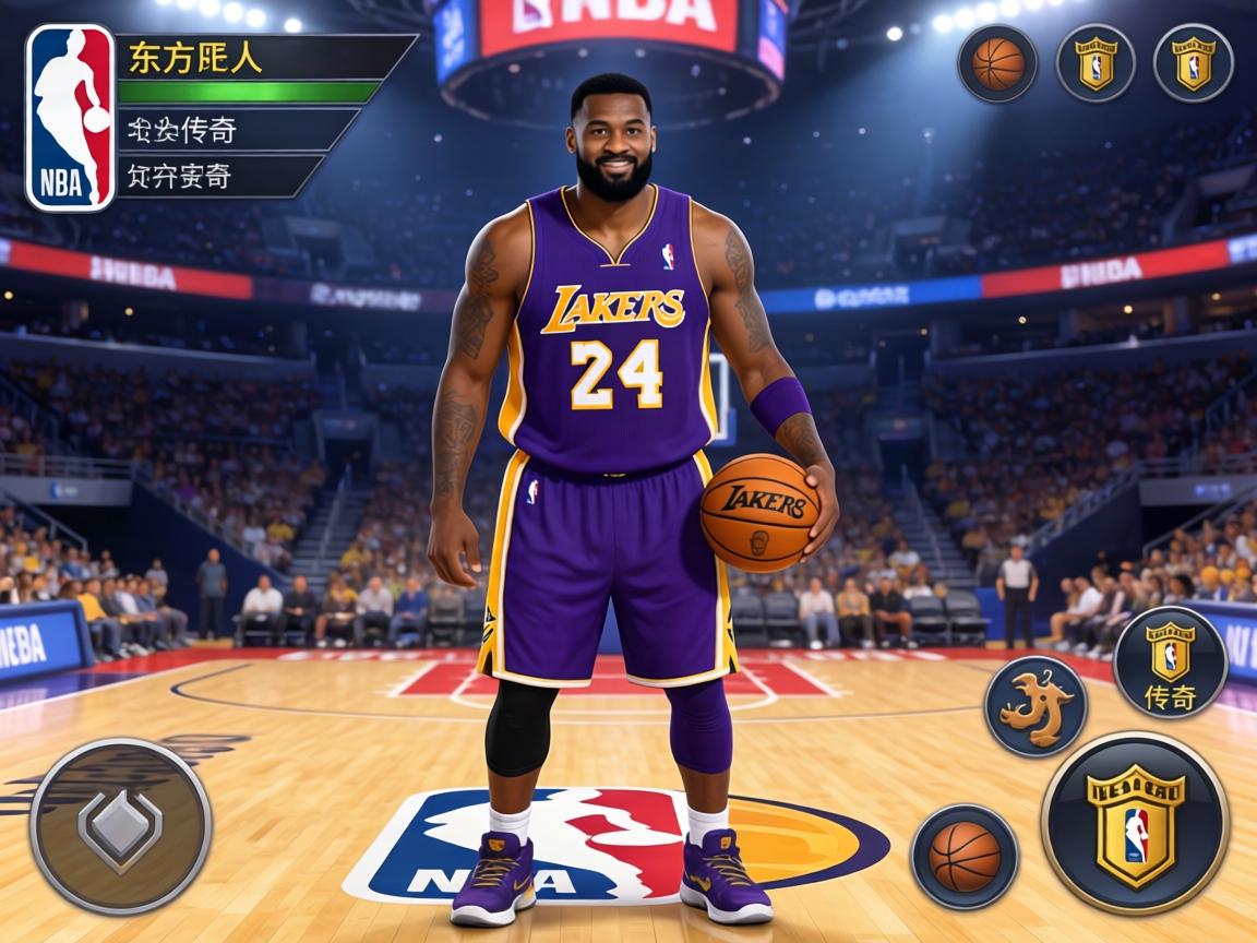 NBA手游中的姚明，虚拟球场的东方巨人传奇