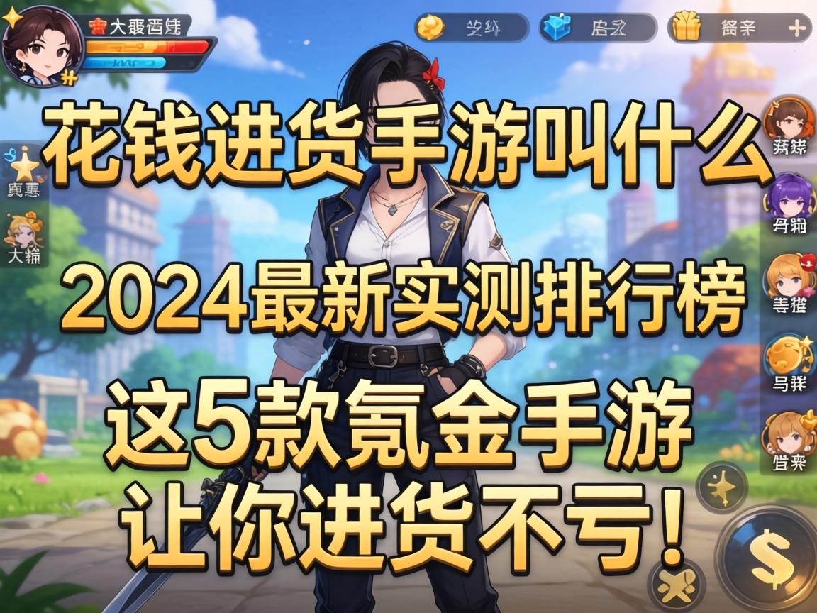 花钱进货的手游叫什么?2024最新实测排行榜,这5款氪金手游让你进货不亏!
