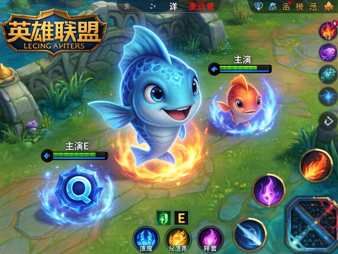 手游英雄联盟小鱼人技能解析,主Q还是主E?深度剖析核心玩法