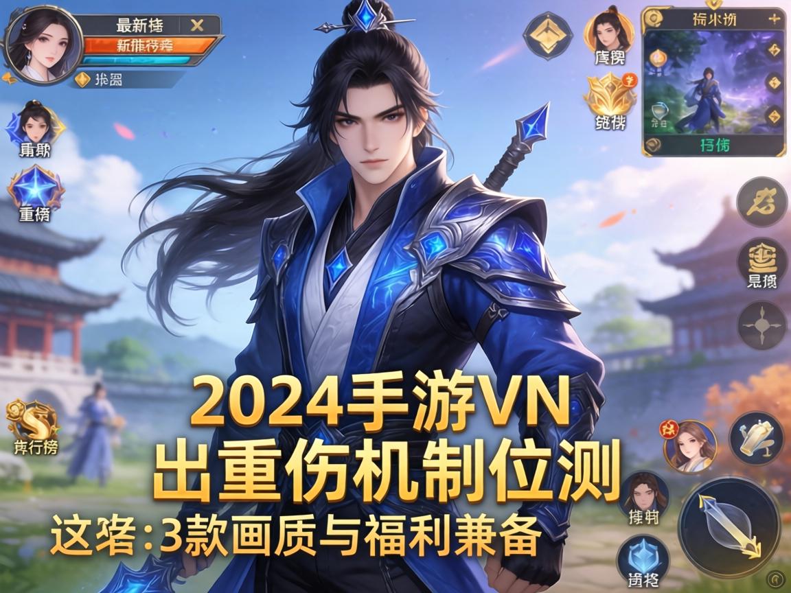 2024手游VN出重伤机制实测,最新排行榜揭晓,这3款画质与福利兼备