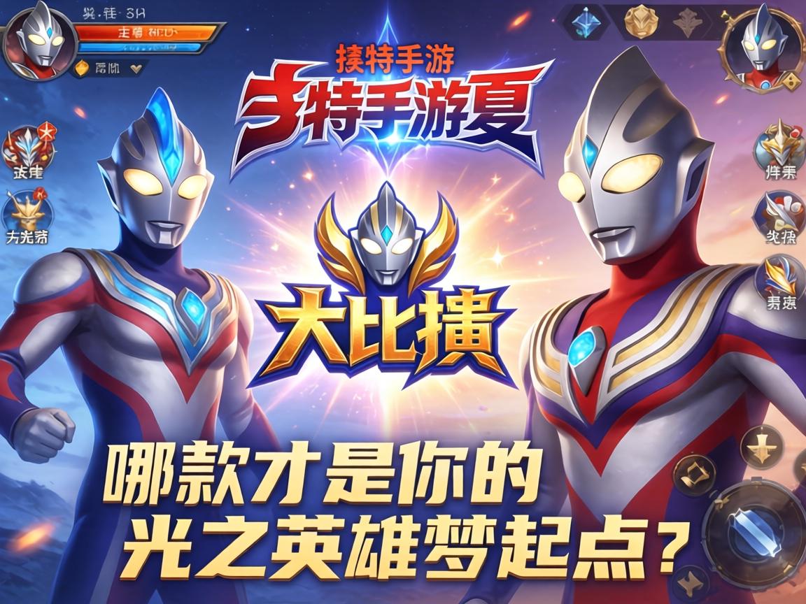 奥特曼手游大比拼，哪款才是你的光之英雄梦起点？