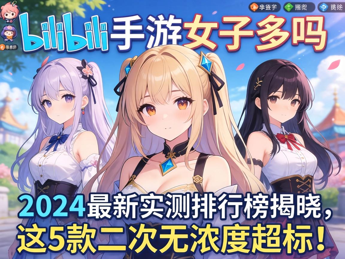 Bilibili手游妹子多吗？2024最新实测排行榜揭晓，这5款二次元浓度超标！