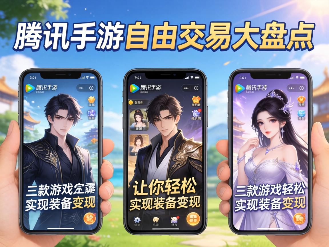 腾讯手游自由交易大盘点，这三款游戏让你轻松实现装备变现