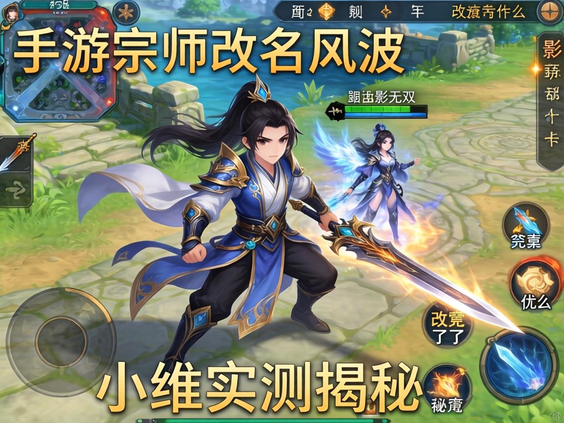 手游宗师改名风波，新版本剑影无双究竟改了什么？小编实测揭秘