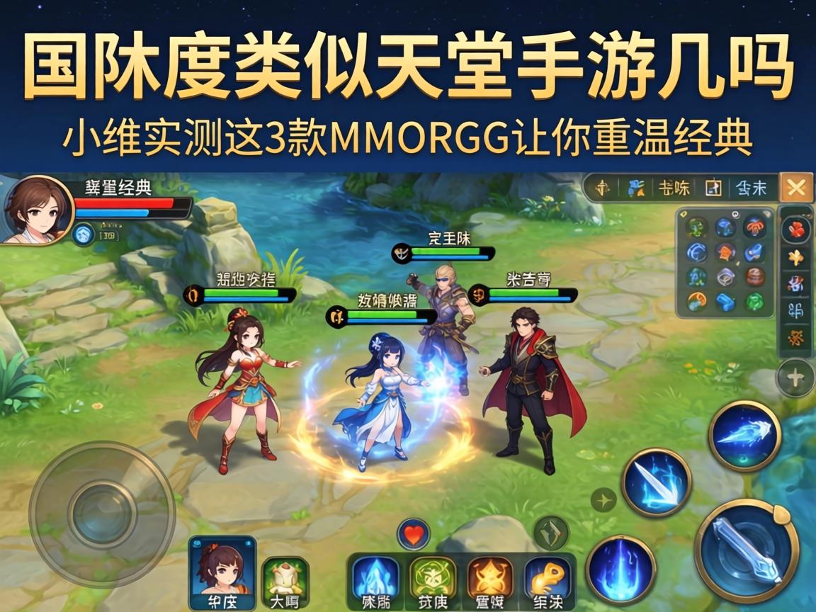 国内有类似天堂手游吗？小编实测这3款MMORPG让你重温经典