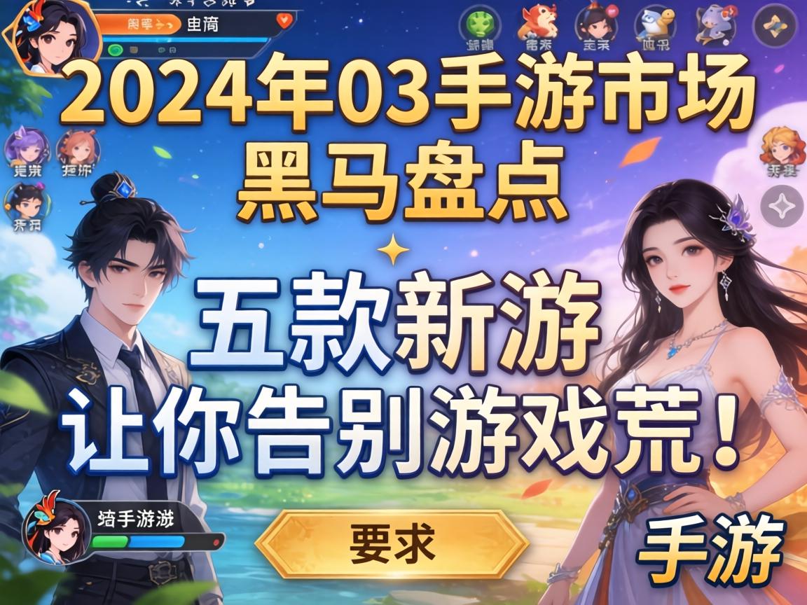 2024年Q3手游市场黑马盘点，这五款新游让你告别游戏荒！