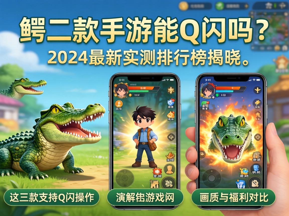 鳄鱼手游能Q闪吗？2024最新实测排行榜揭晓，这三款支持Q闪操作的游戏画质与福利对比