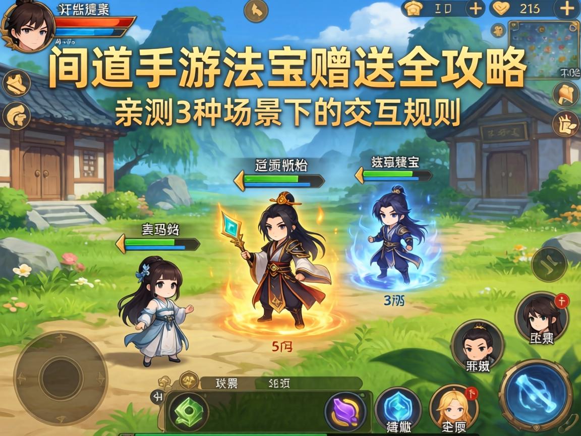 问道手游法宝赠送全攻略，亲测3种场景下的交互规则