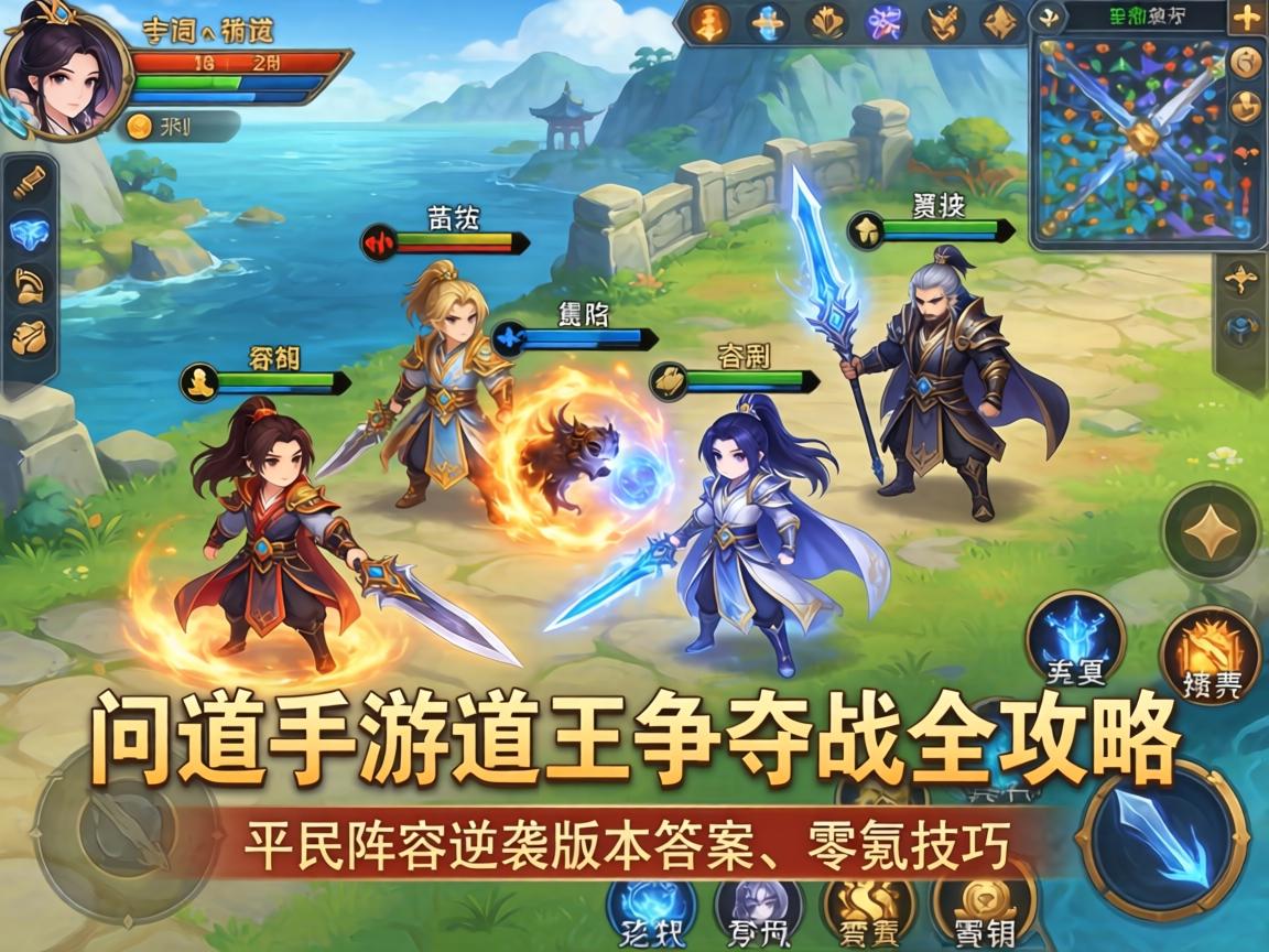 问道手游道王争夺战全攻略,平民阵容逆袭版本答案与零氪技巧