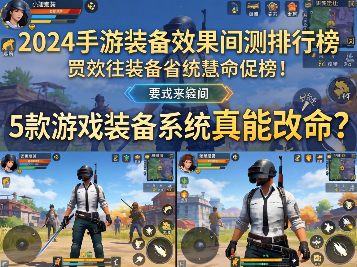 2024手游装备效果实测排行榜,这5款游戏的装备系统真能改命?