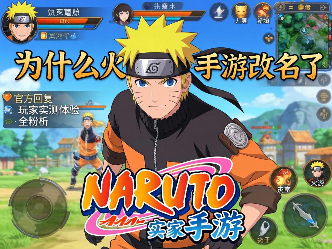 为什么火影手游改名了?官方回应与玩家实测体验全解析