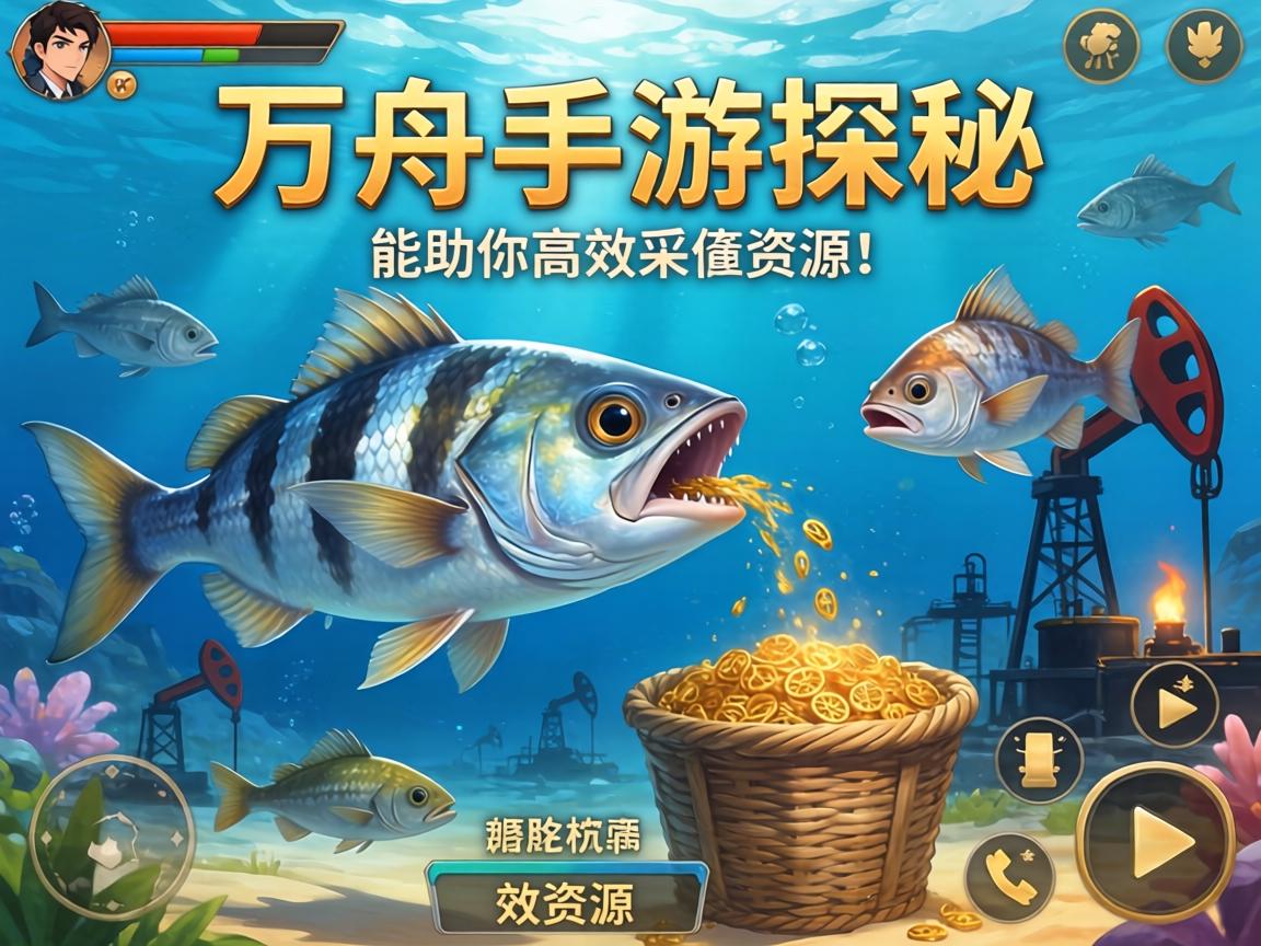 方舟手游探秘,哪些鱼类能助你高效采集石油资源?