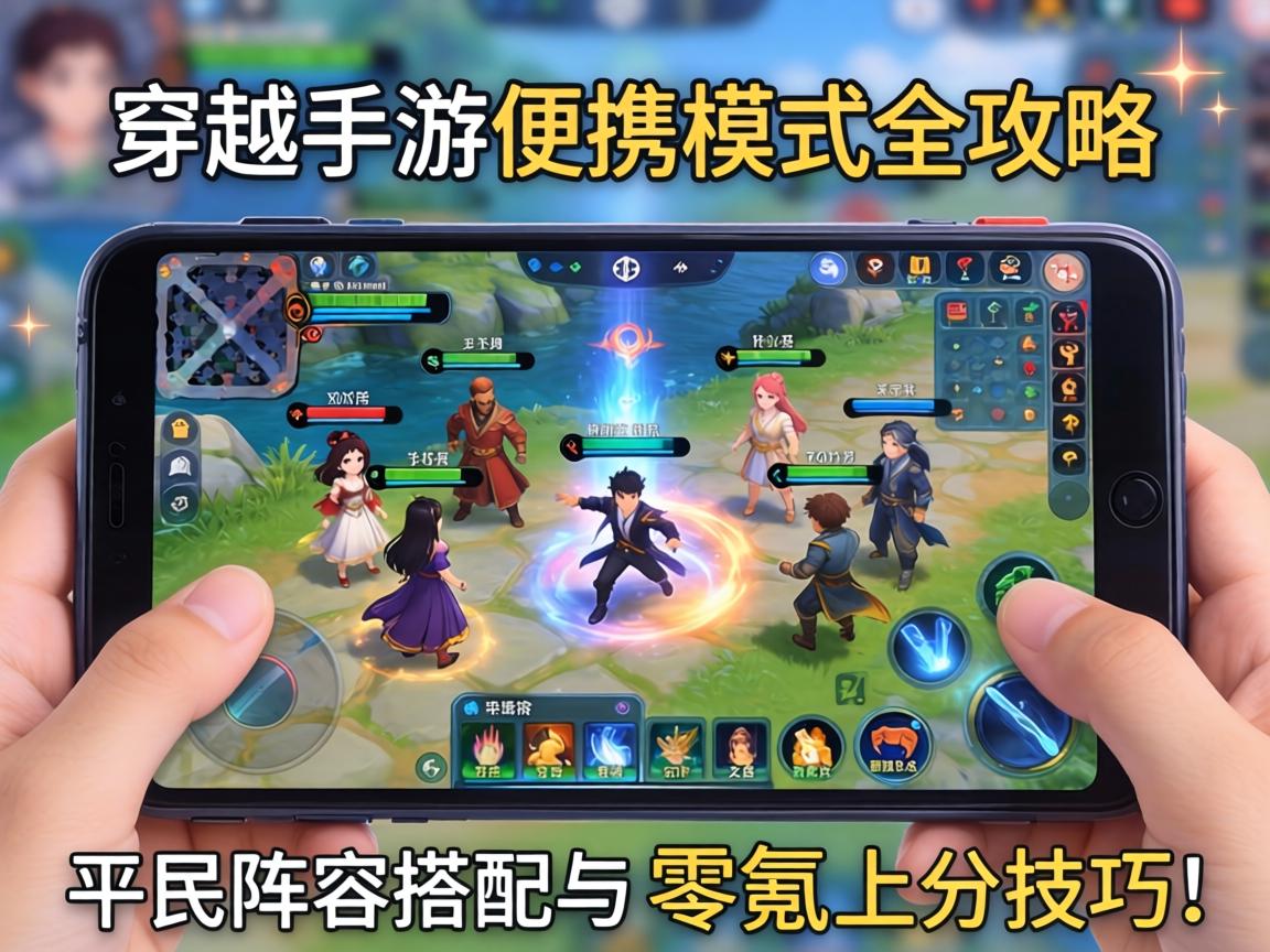 穿越手游便携模式全攻略，平民阵容搭配与零氪上分技巧