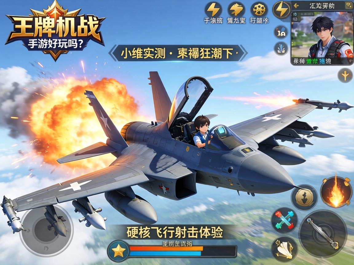 王牌机战手游好玩吗？小编实测，弹幕狂潮下的硬核飞行射击体验