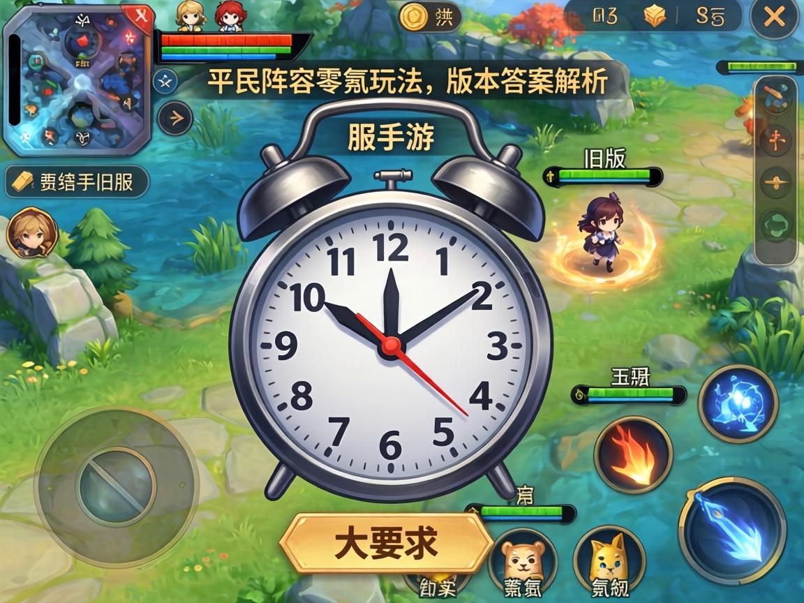 台服手游旧版指针获取攻略,平民阵容零氪玩法与版本答案解析